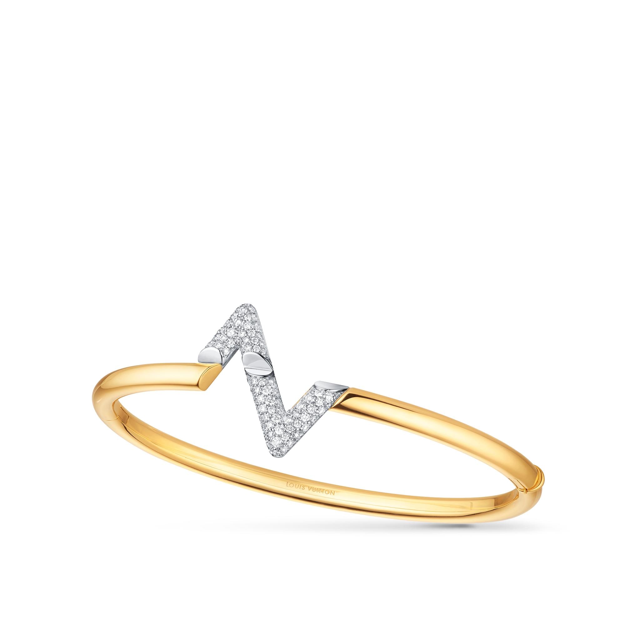 LV Volt Upside Down Bracelet, Yellow Gold, White Gold And Diamonds -  Jewelry - Categories | LOUIS VUITTON ®